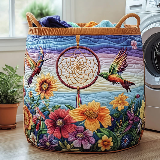 Dreamcatcher Serenity Quilted Laundry Basket GFTOHD10230