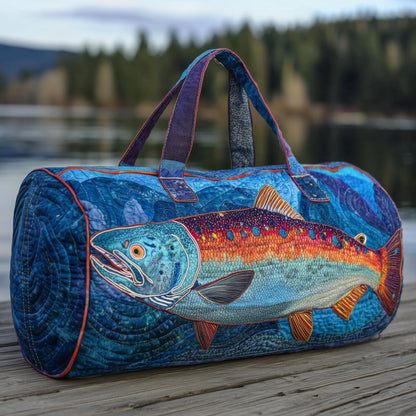 Salmon Fish Quilted Duffle Bag GFTOHD10575