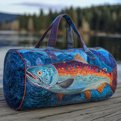 Salmon Fish Quilted Duffle Bag GFTOHD10575