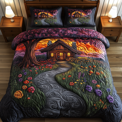 Sunset Serenity Homestead 3-Piece Quilted Bedding Set GFTOHD1059