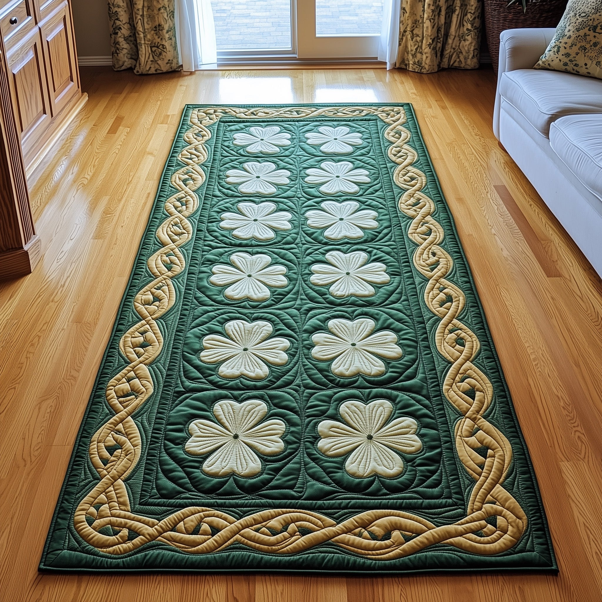 Irish Shamrock Runner Rug GFTOHD10859 – Willow Quilt