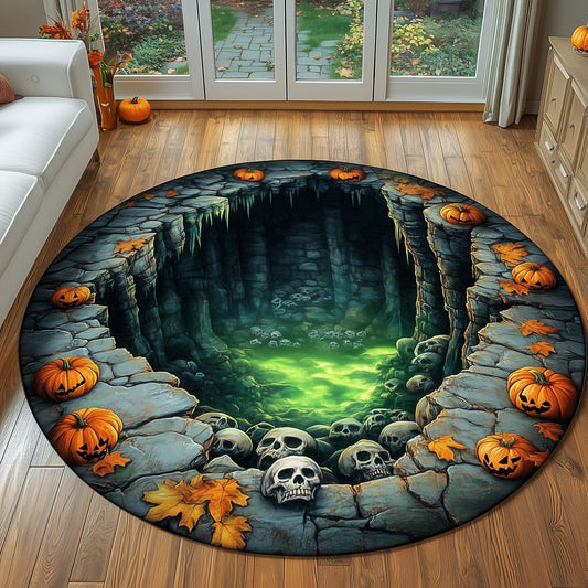 Mystic Skull Quilted Round Mat GFTOHD10975