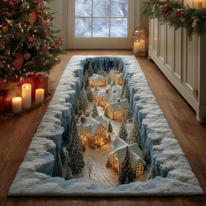 Snow Village Runner Rug GFTOHD11050
