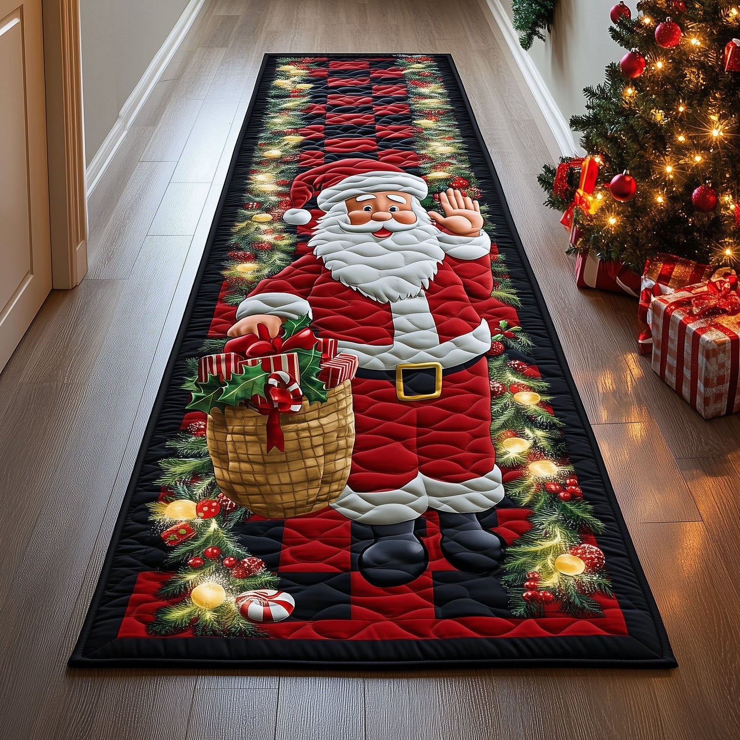 Christmas Santa Runner Rug GFTOHD11259