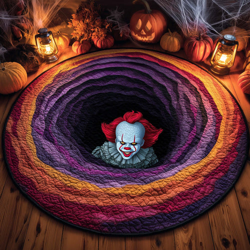 Creepy Clown Quilted Round Mat GFTOHD11442