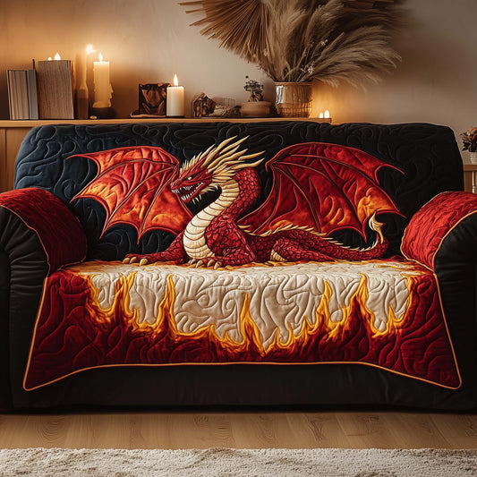Majestic Dragon Quilted Sofa Cover GFTOHD11744