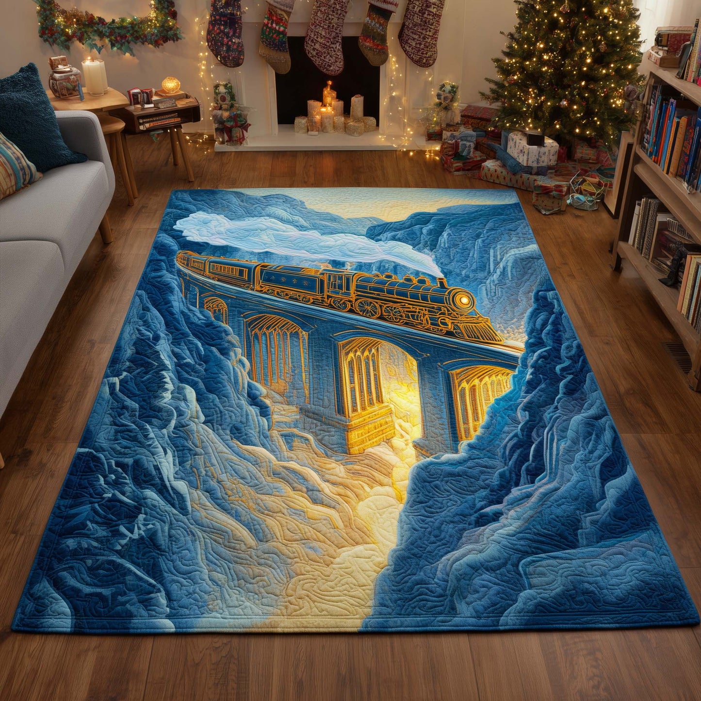 Golden Twilight Express Area Rug GFTOHD11827