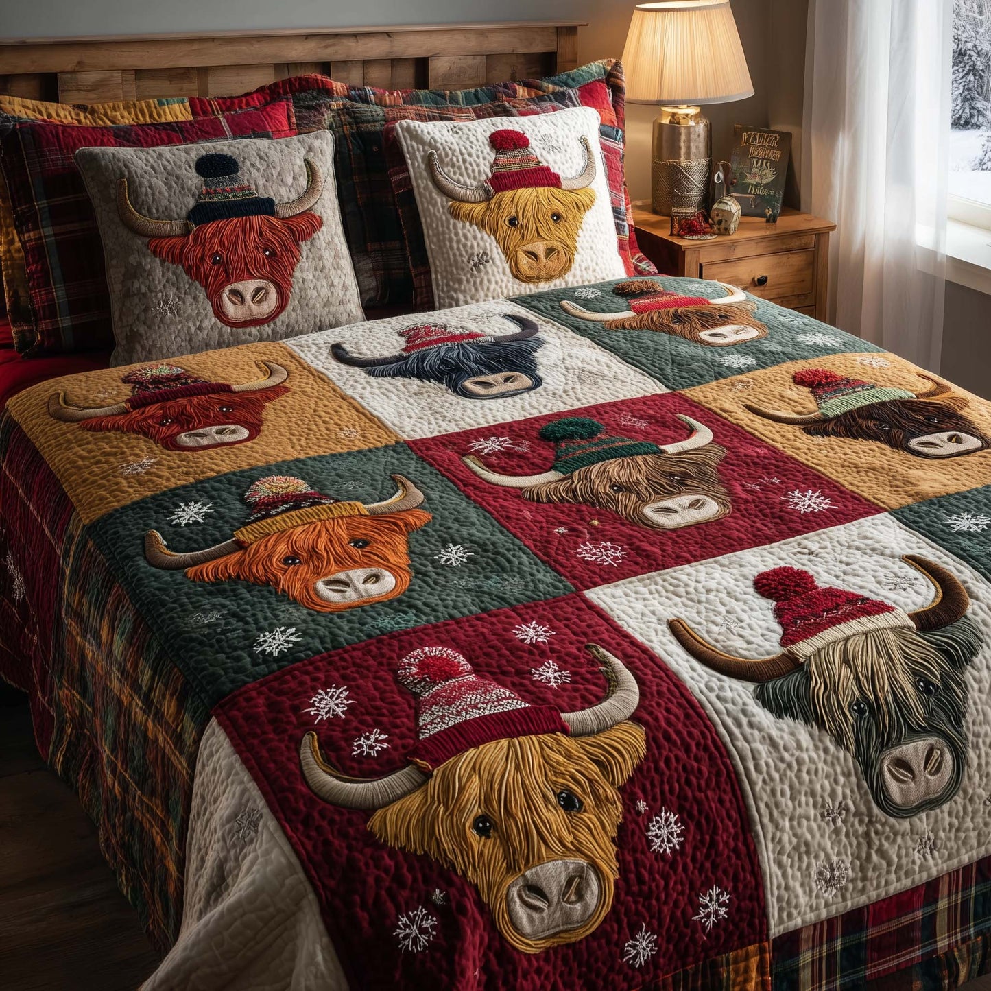 Highland Farmstead 3-Piece Quilted Bedding Set GFTOHD12760