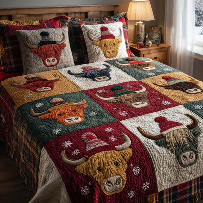 Highland Farmstead 3-Piece Quilted Bedding Set GFTOHD12760