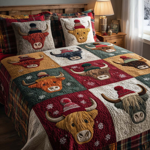Highland Farmstead 3-Piece Quilted Bedding Set GFTOHD12760