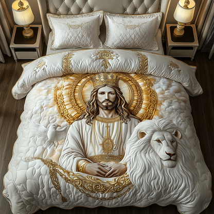 Jesus Eternal Glory 3-Piece Quilted Bedding Set GFTOHD1276