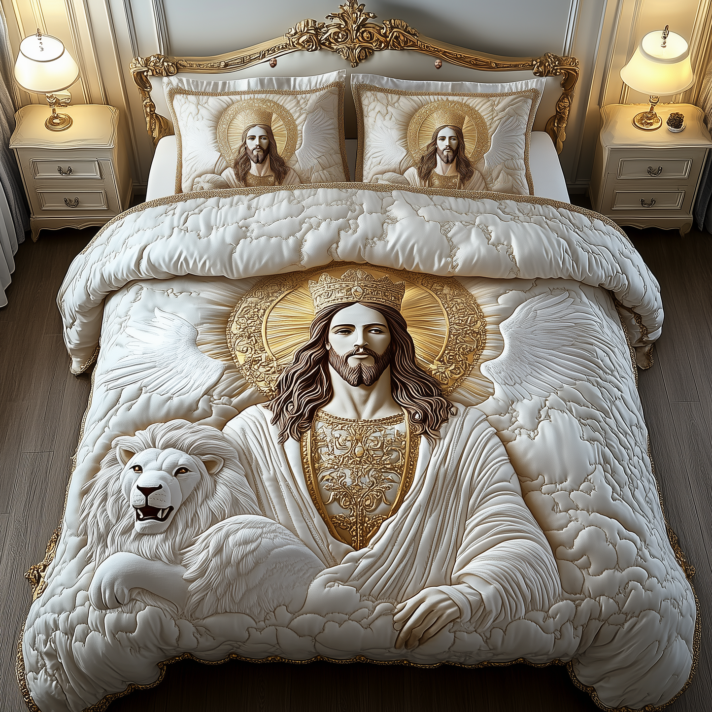 Jesus Eternal Glory 3-Piece Quilted Bedding Set GFTOHD1278