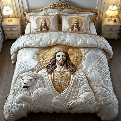Jesus Eternal Glory 3-Piece Quilted Bedding Set GFTOHD1278