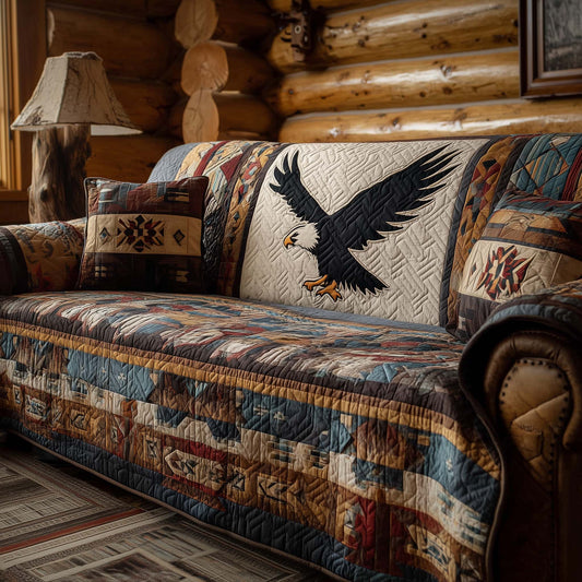 Native Eagle Quilted Sofa Cover GFTOHD12806