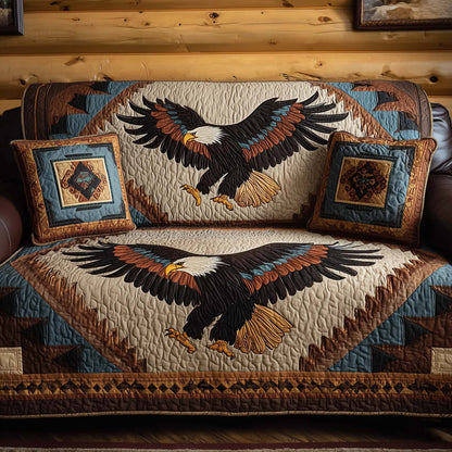 Native Eagle Quilted Sofa Cover GFTOHD12808