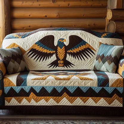 Native Eagle Quilted Sofa Cover GFTOHD12812