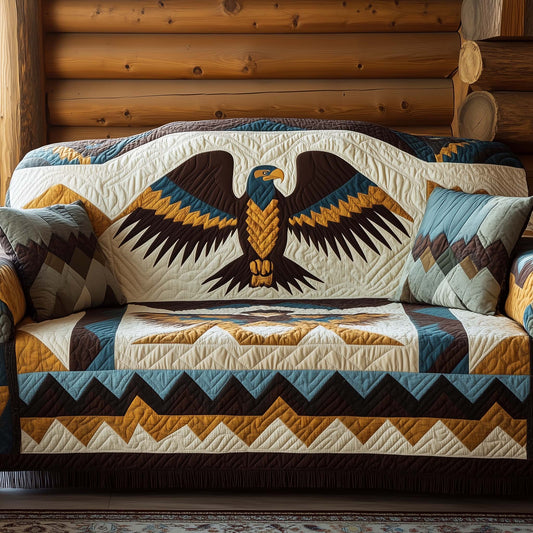 Native Eagle Quilted Sofa Cover GFTOHD12812
