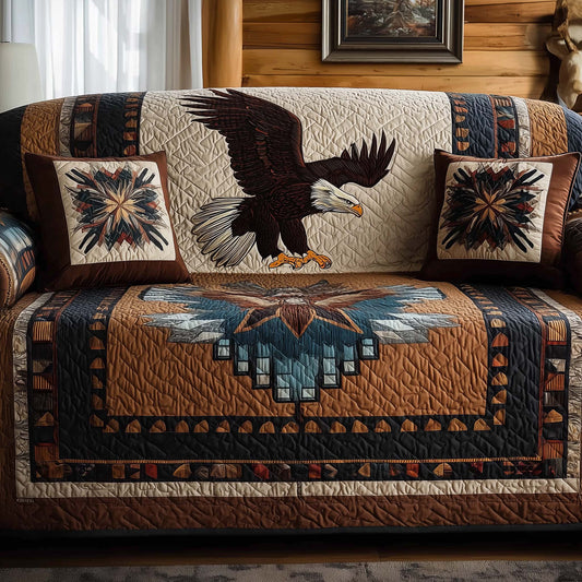 Native Eagle Quilted Sofa Cover GFTOHD12813