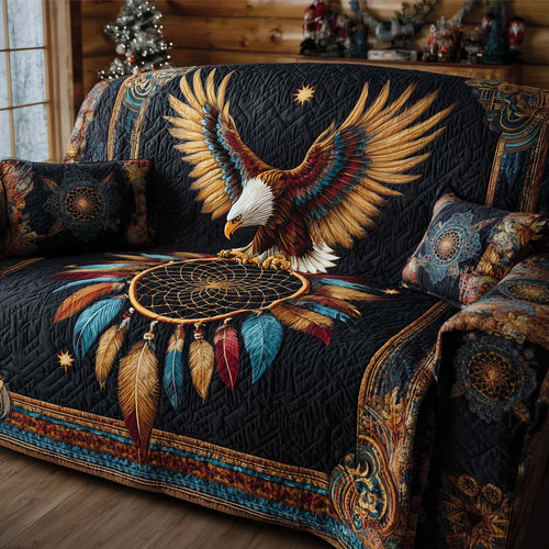 Native Eagle Quilted Sofa Cover GFTOHD12814