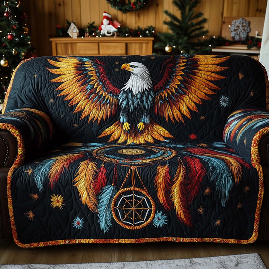 Native Eagle Quilted Sofa Cover GFTOHD12815