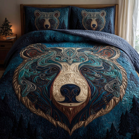 Bear Pround 3-Piece Quilted Bedding Set GFTOHD12863