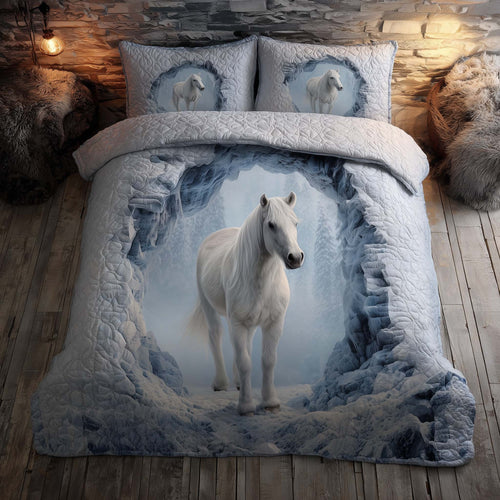 Majestic Horse 3-Piece Quilted Bedding Set GFTOHD12892