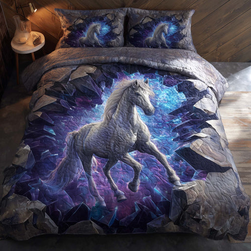 Majestic Horse 3-Piece Quilted Bedding Set GFTOHD12900