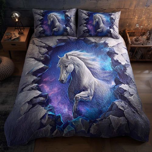 Majestic Horse 3-Piece Quilted Bedding Set GFTOHD12901