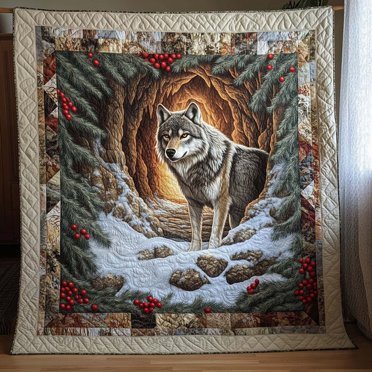 Wilderness Wolf Quilted Blanket GFTOHD12905
