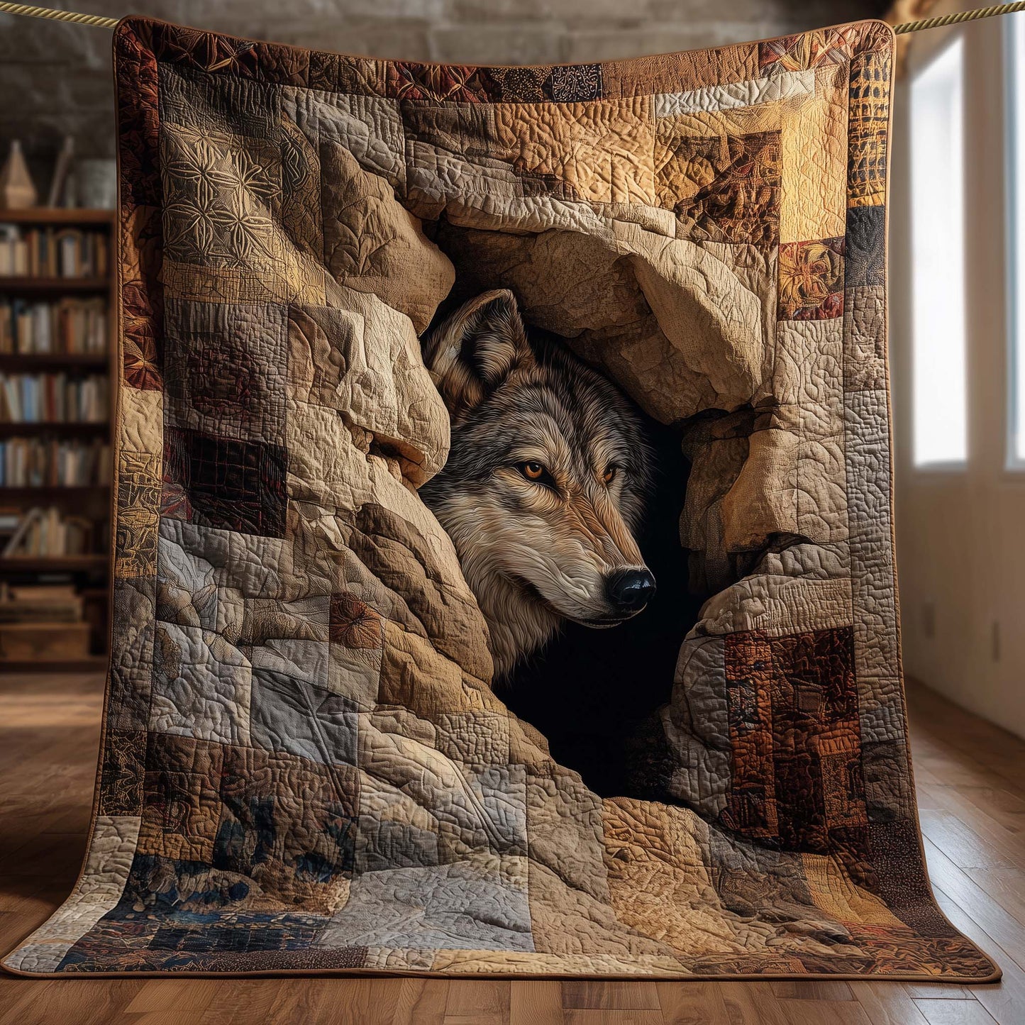 Wilderness Wolf Quilted Blanket GFTOHD12907