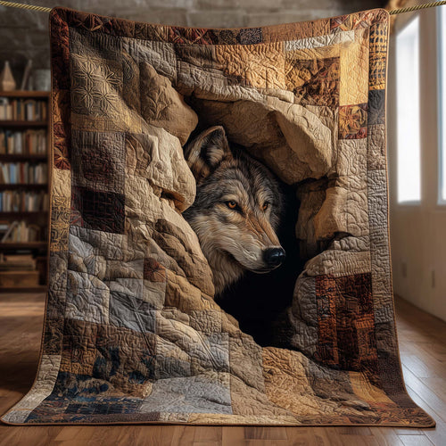 Wilderness Wolf Quilted Blanket GFTOHD12907