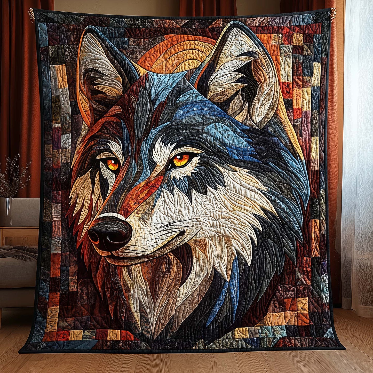 Wilderness Wolf Quilted Blanket GFTOHD12908