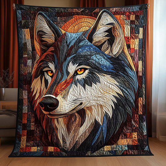 Wilderness Wolf Quilted Blanket GFTOHD12908