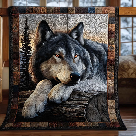 Wilderness Wolf Quilted Blanket GFTOHD12910