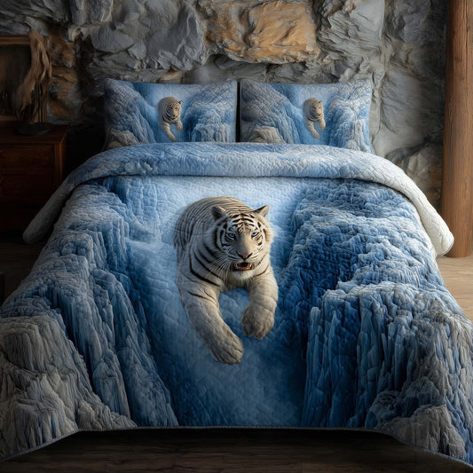 Majestic Tiger 3-Piece Quilted Bedding Set GFTOHD12915