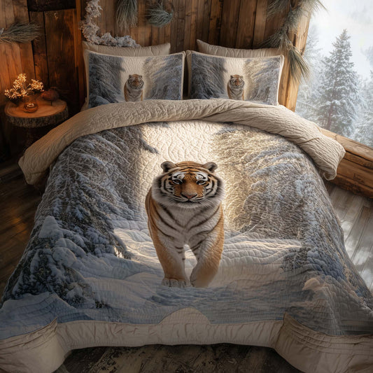 Majestic Tiger 3-Piece Quilted Bedding Set GFTOHD12920