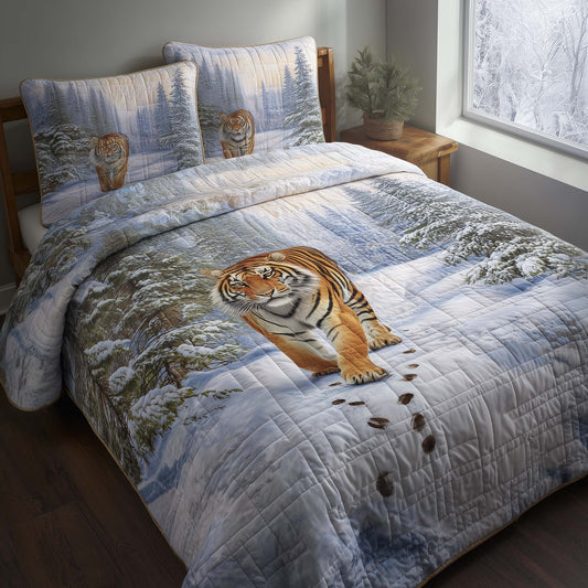 Majestic Tiger 3-Piece Quilted Bedding Set GFTOHD12921