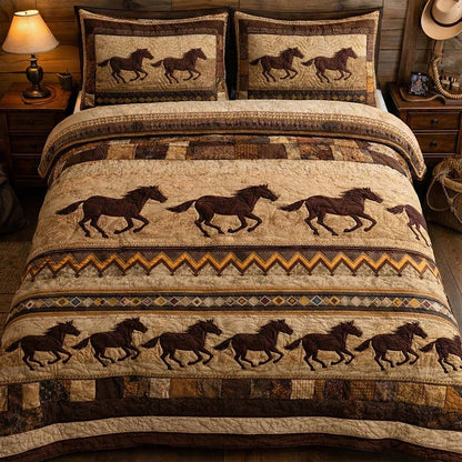 Running Herd 3-Piece Quilted Bedding Set GFTOHD13168