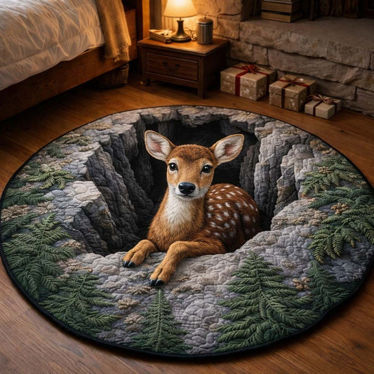 Snowy Hollow Quilted Round Mat GFTOHD13181
