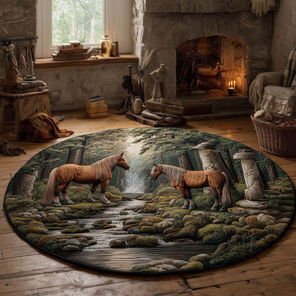 Forest Crossing Quilted Round Mat GFTOHD13214