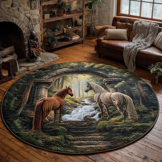 Ancient Archway Quilted Round Mat GFTOHD13215