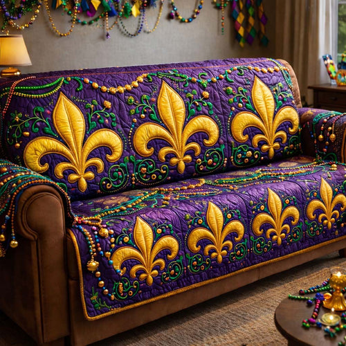 Mardi Gras Quilted Sofa Cover GFTOHD13227