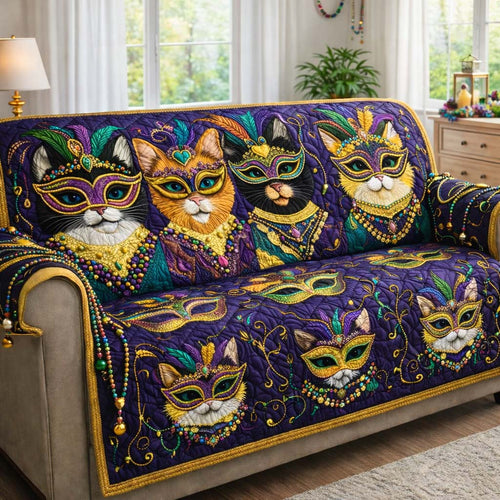 Mardi Gras Quilted Sofa Cover GFTOHD13234