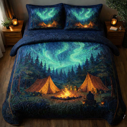 Campfire Aurora Night 3-Piece Quilted Bedding Set GFTOHD13239