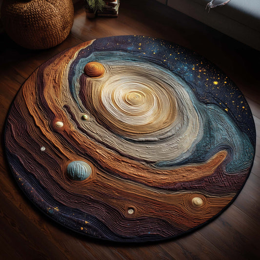 Stellar Drift Quilted Round Mat GFTOHD13245