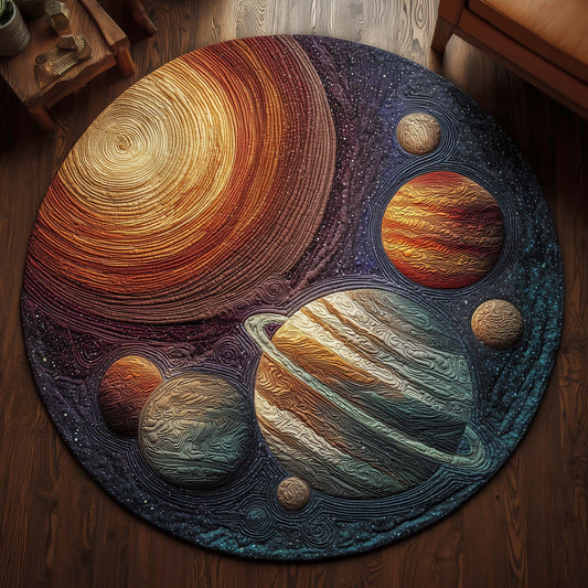 Orbital Harmony Quilted Round Mat GFTOHD13247