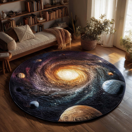 Galactic Haven Quilted Round Mat GFTOHD13250