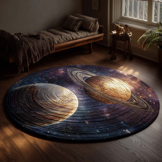 Twin Planet Rise Quilted Round Mat GFTOHD13251