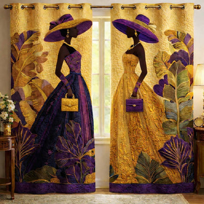 Autumn Elegance Quilted Curtains GFTOHD13258