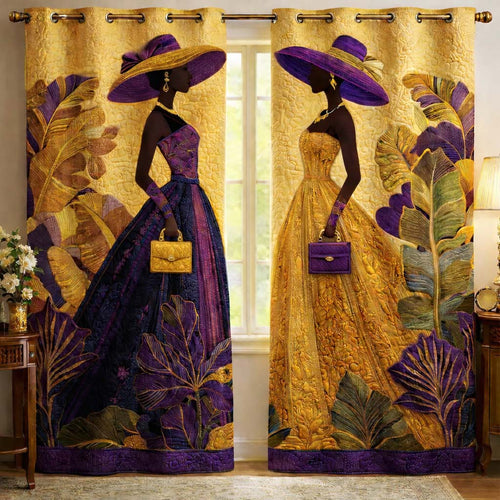 Autumn Elegance Quilted Curtains GFTOHD13258